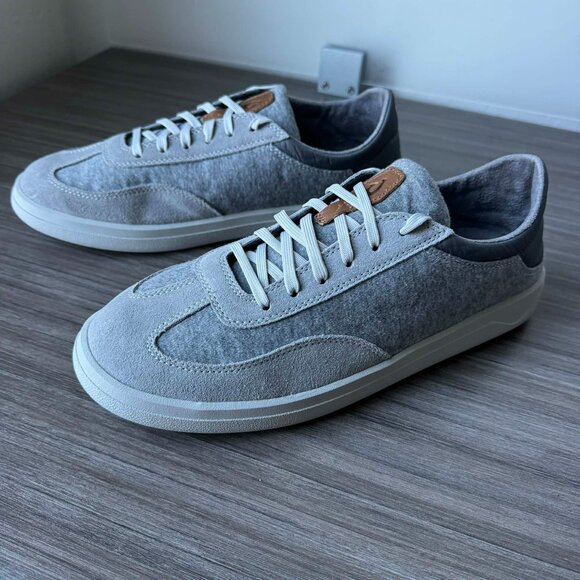 OluKai Men's Pūliki Sneakers Shoes Size 10.5 $140 in Poi/Charcoal - Picture 2 of 10
